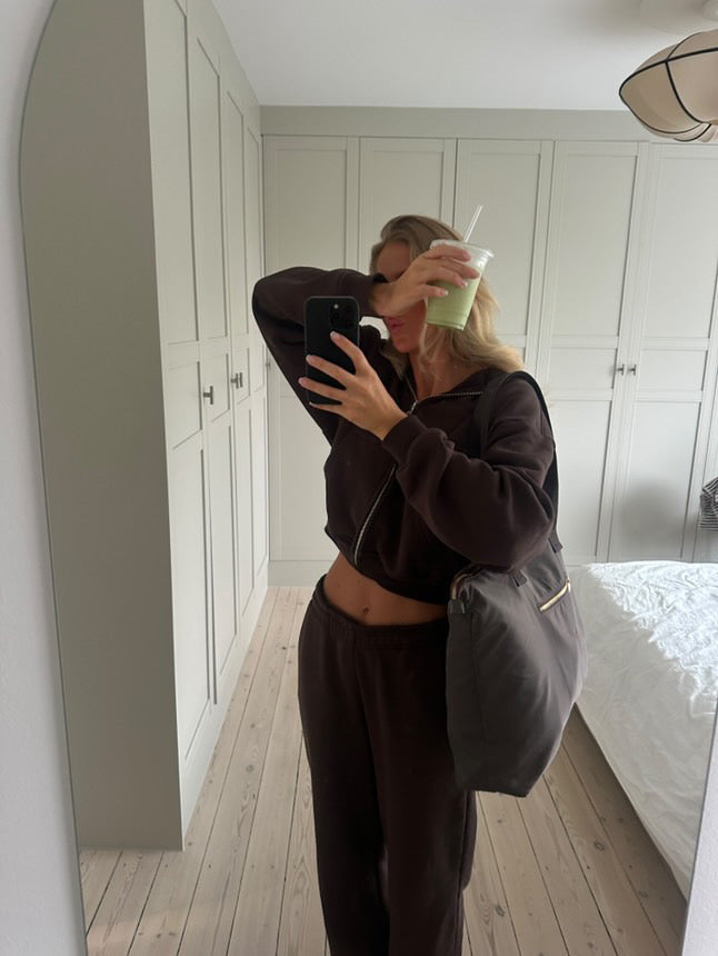 Shopper taske med lynlås