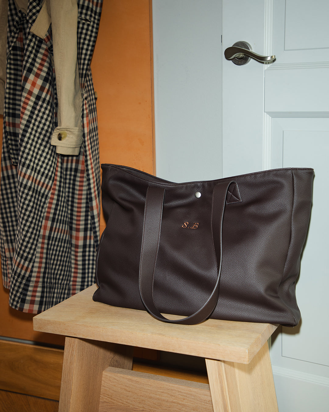 Shopper taske - vegansk læder