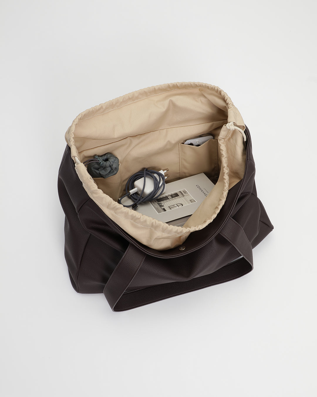 Shopper taske - vegansk læder