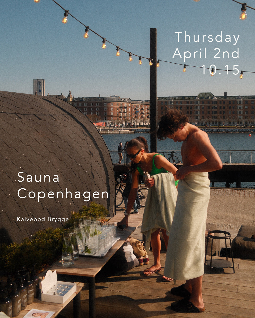 Sauna Event: April 2 at 10.15