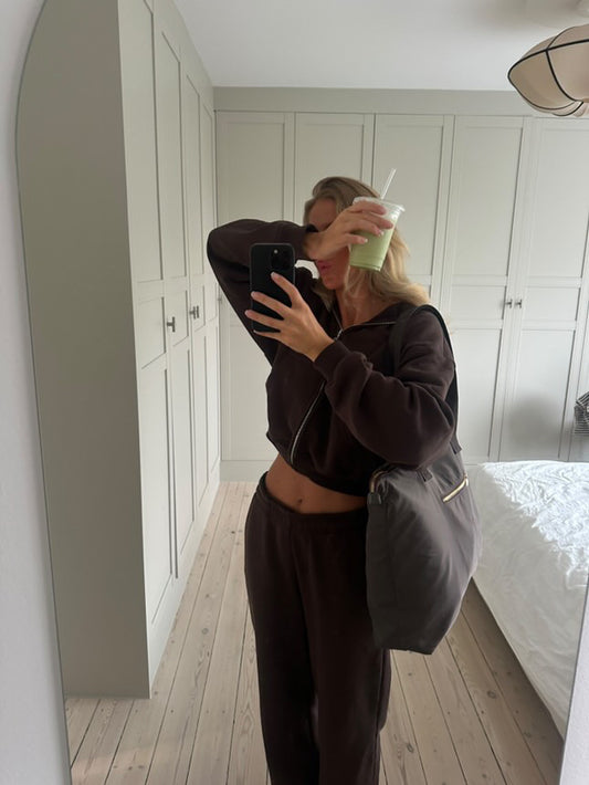 Shopper taske med lynlås