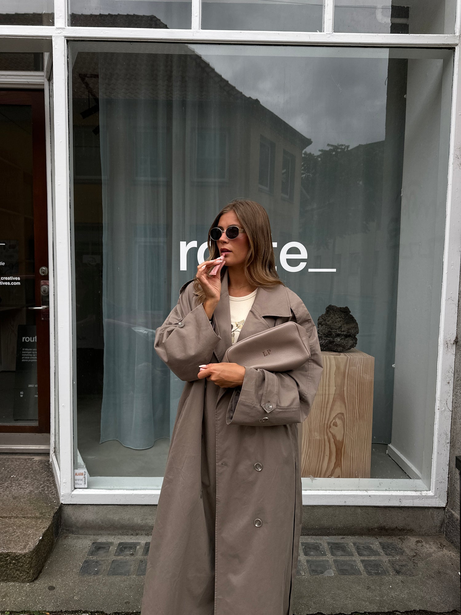 Toilettaske - læder