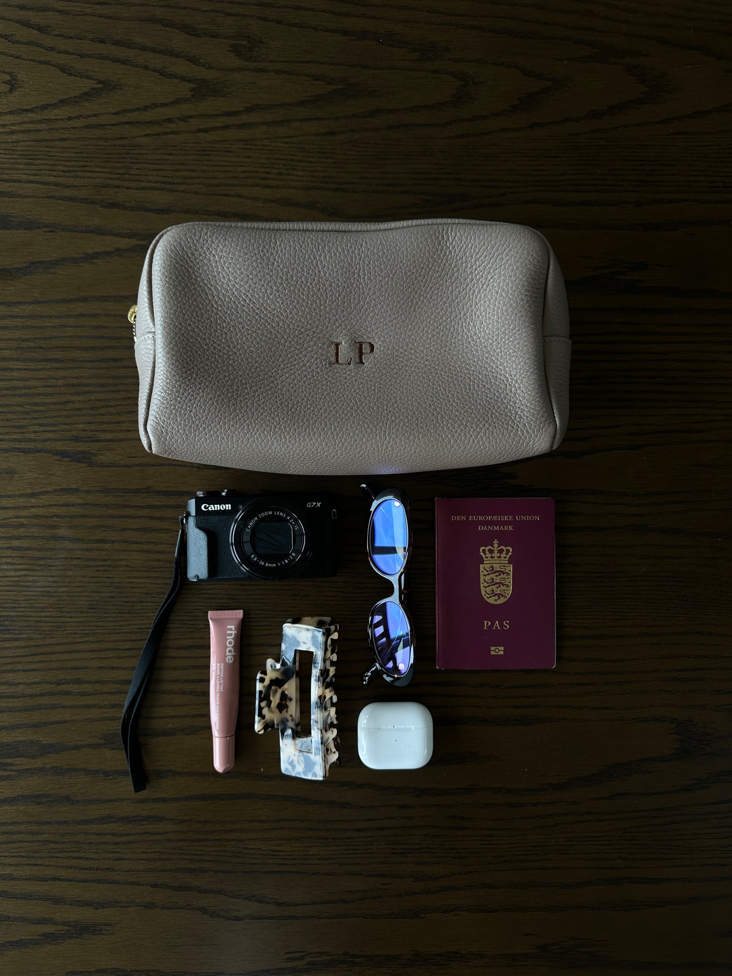 Toilettaske - læder