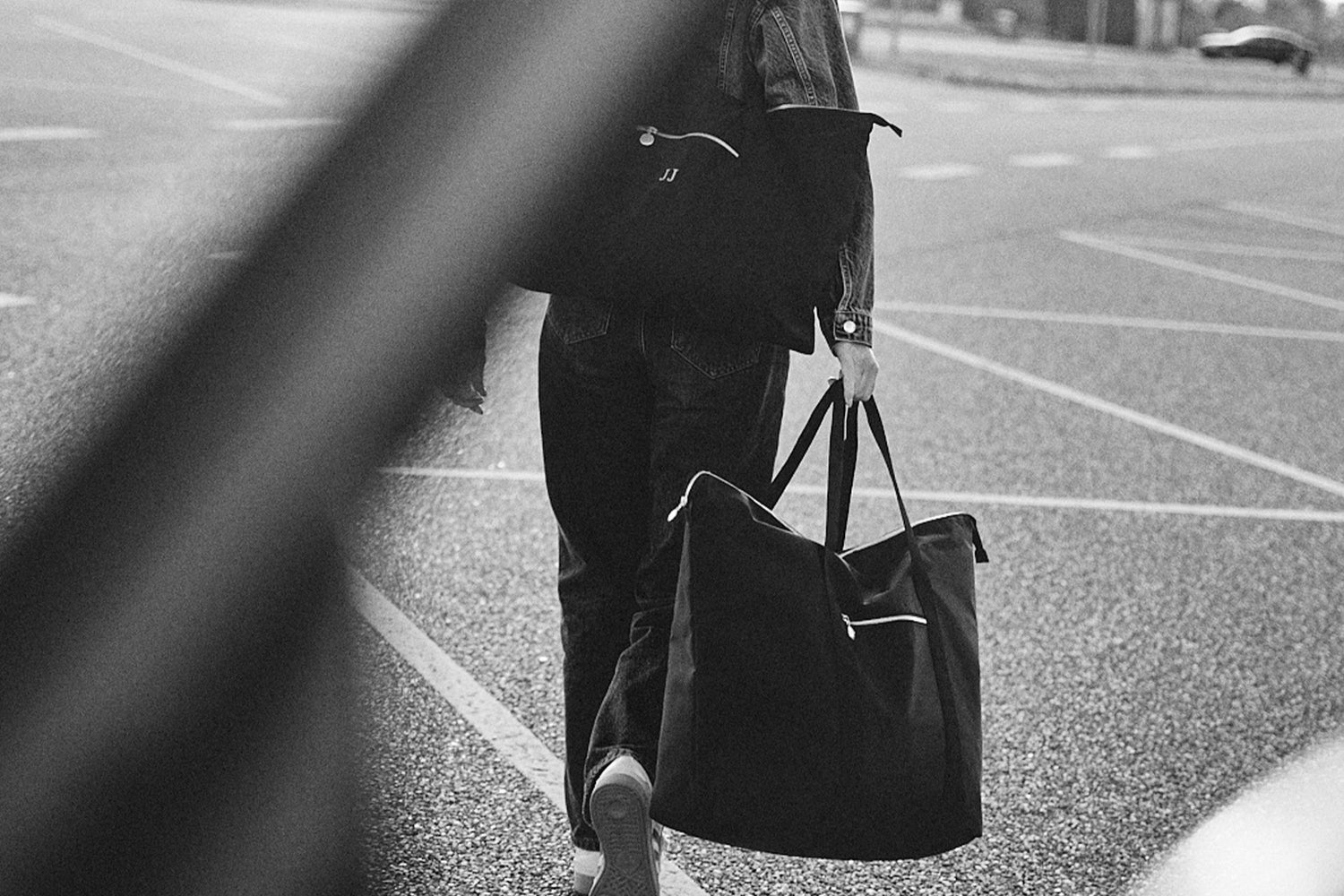 Shopper taske med lynlås